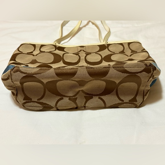 Coach Signature Multicolor Stripe Tote Bag